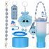 6pcs Cute Accessories Set for 20/30/40oz Tumbler Stanley Cup, Water Bottle Handle Strap, Siliocne Straw Cover and Plush Charms for Girls