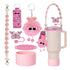 6pcs Cute Accessories Set for 20/30/40oz Tumbler Stanley Cup, Water Bottle Handle Strap, Siliocne Straw Cover and Plush Charms for Girls