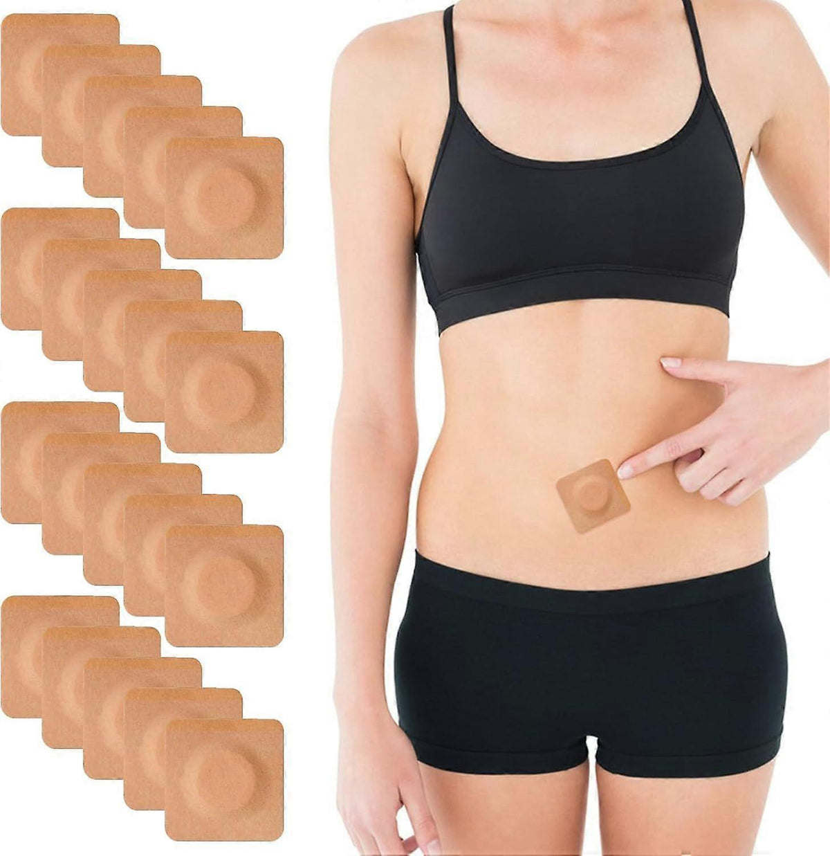 Castor Oil Belly Button Patch 20 Pieces Castor Oil Patches Castor Oil Patch