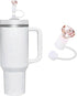 Diamond Straw Toppers for Stanley Cup, Silicone Straw Covers for Stanley Cup Random Color