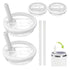 For Stanley 40oz Cup Straw Lid 4pcs /Set White
