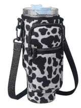 Water Bottle Carrier Bag For Stanley 40oz Tumbler, Water Bottle Holder With Strap Pouch & Phone Pocket For Stanley Cup Accessories