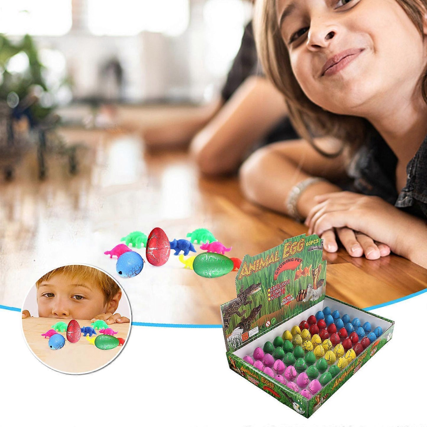 Hatching Growing Dinosaur Science Toys Small Black Cracked Dinosaur Hatching Deformed Dinosaur