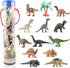 Mini Dinosaur Toys, 12 Piece Dinosaurs Play Set, Mini Dinosaur Figures Plastic Dinosaur Toys Model Play Set, Realist Dinosaur Figures Cake Topper