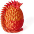 Dragon Egg - 12 inch Dragon in Egg, Easter Egg, 3D Printed Flexible Dragon Fidget Toy
