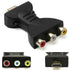 HDMI to 3 RCA AV Audio Video Adapter Converter