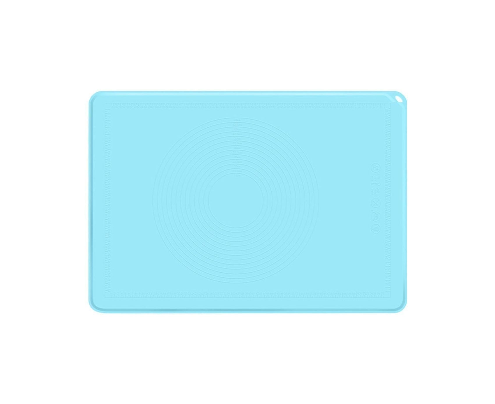 Pastry Mat Non-stick Silica Gel Dough Rolling Mat-Blue S