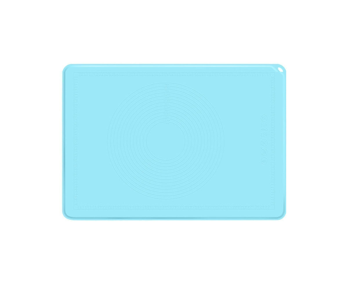 Pastry Mat Non-stick Silica Gel Dough Rolling Mat-Blue S