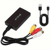 RCA to HDMI Converter 1080P for TV/PC/Gaming/DVD