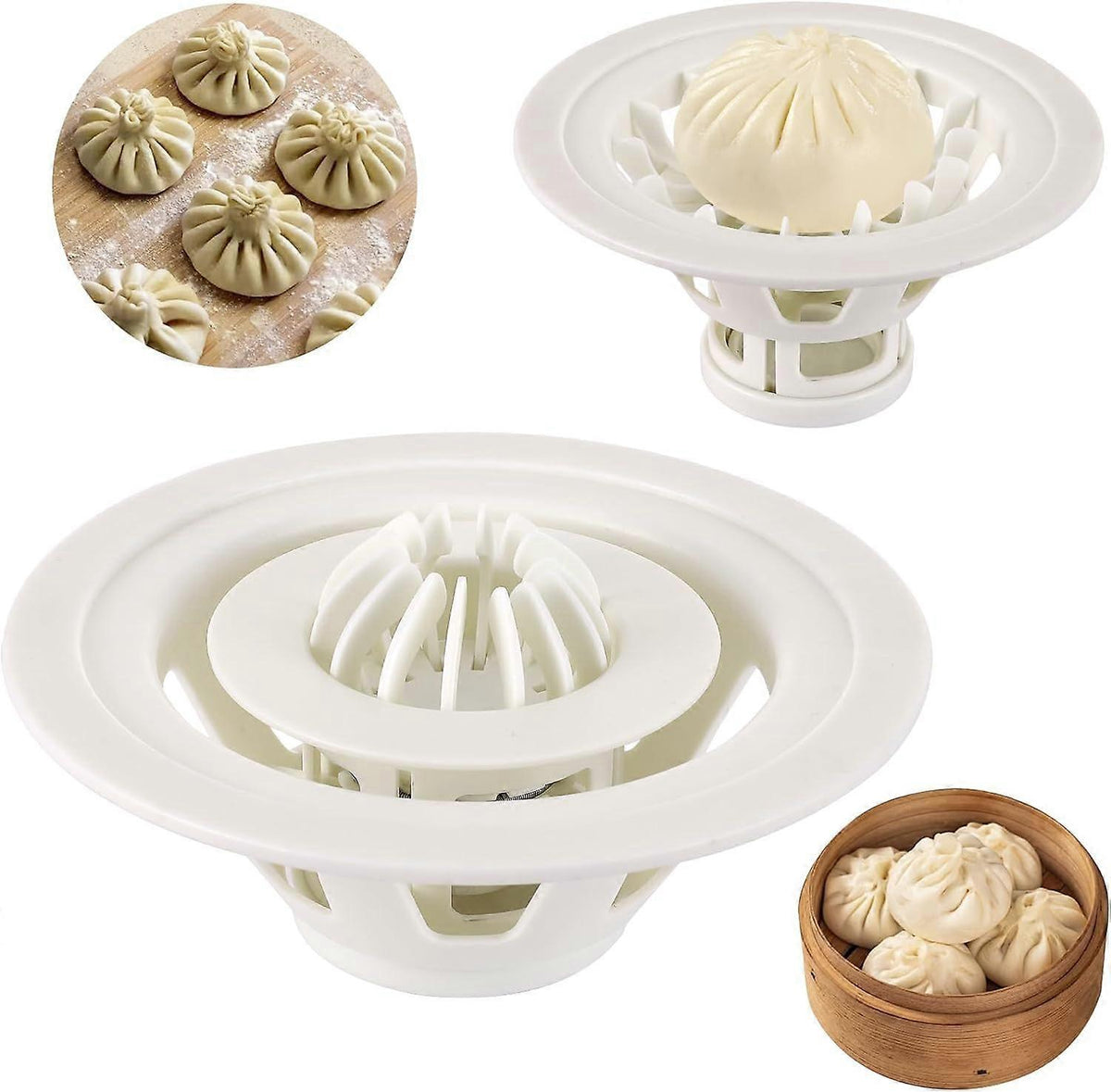 7" Baozi & Dumpling Maker Mold for Home Kitchen