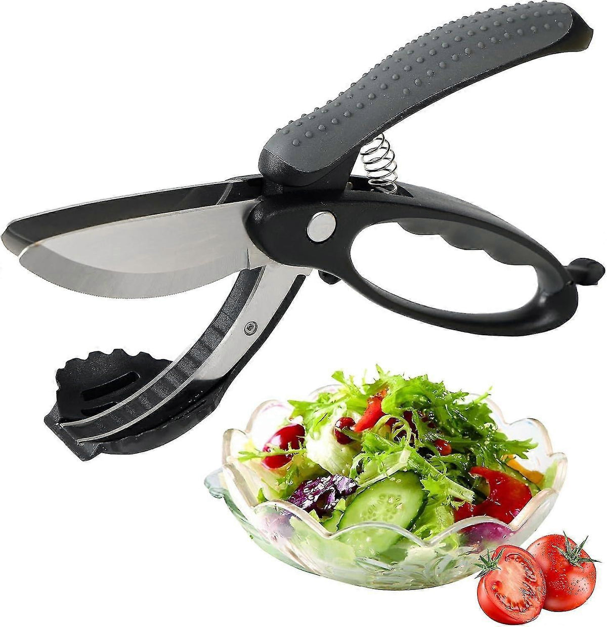 Salad Chopper with Double Blades - Lettuce Scissors for Chopped Salad