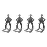 4PCS Funny BBQ Sausage Stand Holder - Portable Stainless Steel Roaster Rack