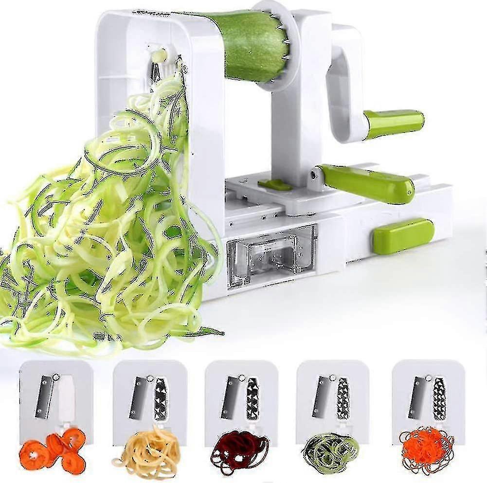 4-Blade Vegetable Spiralizer - Foldable Slicer for Zucchini & Veggie Pasta