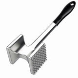 Large Meat Tenderizer - Stainless Steel Mallet for Beef & Chicken