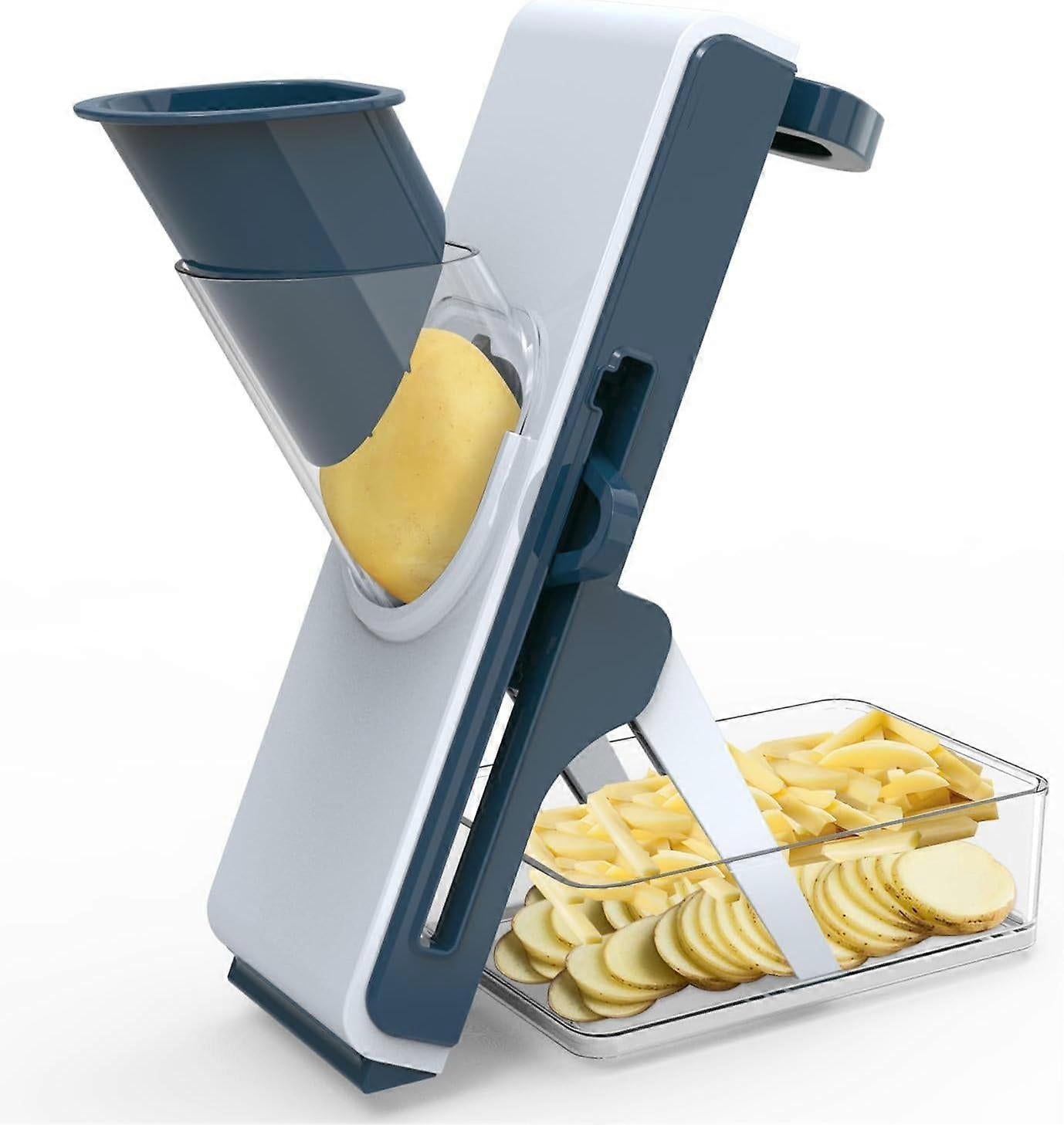 secure Mandoline Slicer - Adjustable Potato & Vegetable Chopper