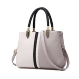 Women's PU Leather Tote Bag Large Capacity Waterproof Handbag