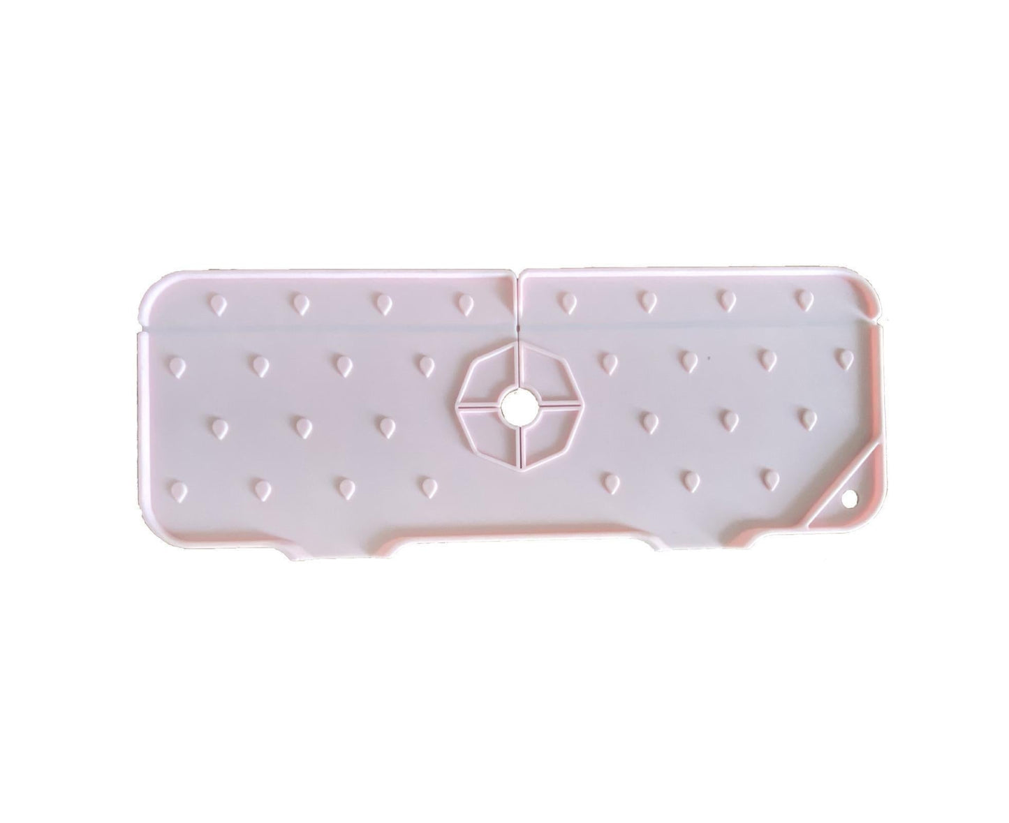 Waterproof Sink Faucet Mat Silicone Faucet Drain Cushion-Pink