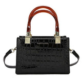 Women's Retro PU Leather Messenger Bag Fashion Tote Bag