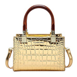 Women's Retro PU Leather Messenger Bag Fashion Tote Bag