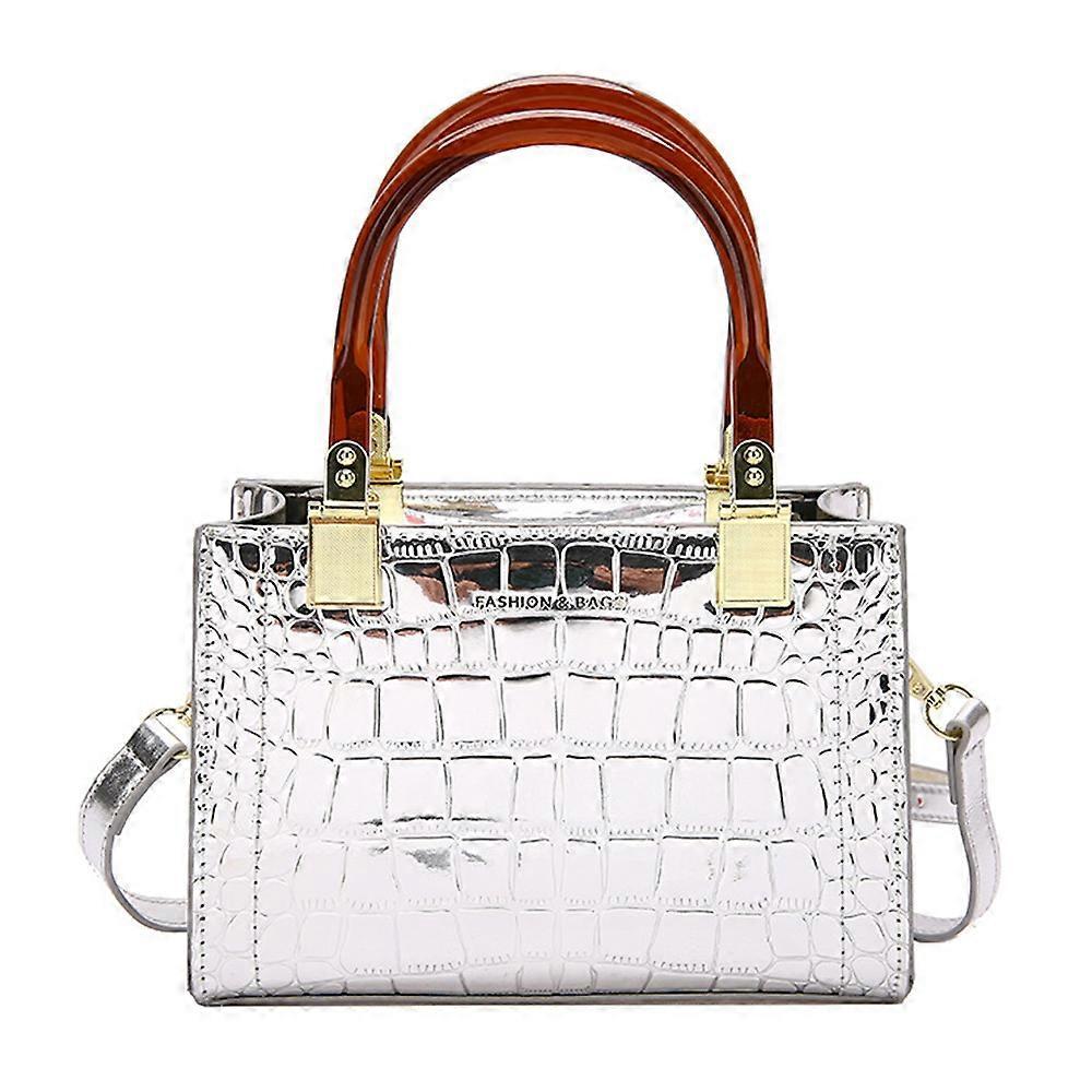 Women's Retro PU Leather Messenger Bag Fashion Tote Bag