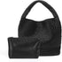 Woven Tote Bag for Women Soft Leather Handbag with Pocket