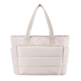 Lightweight Puffy Tote Bag for Women with Compartments Shoulder Bag