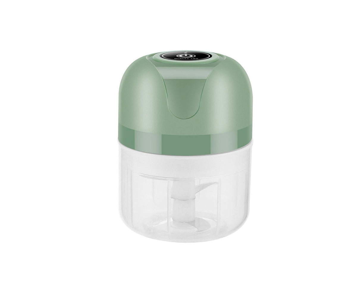 Electric Garlic Press Wireless Meat Grinder-Green 100ML