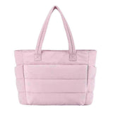 Lightweight Puffy Tote Bag for Women with Compartments Shoulder Bag