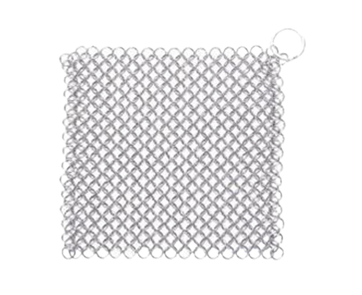 Stainless Steel Cast Iron Skillet Cleaner Chainmail Scrubber-6inch