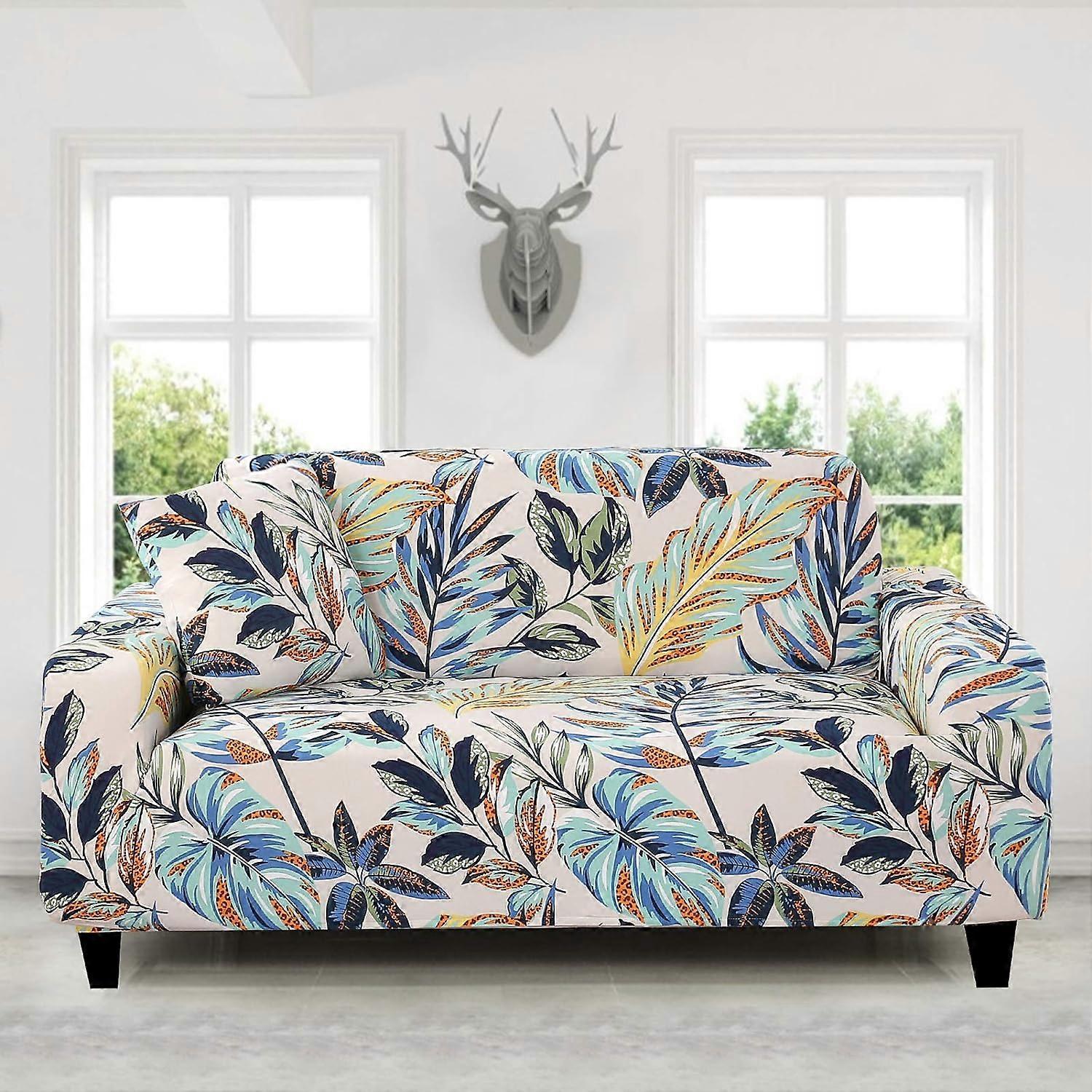 2 Seater Stretch Sofa Cover with 1 Cushion Cover Universal Fit 145-180cm