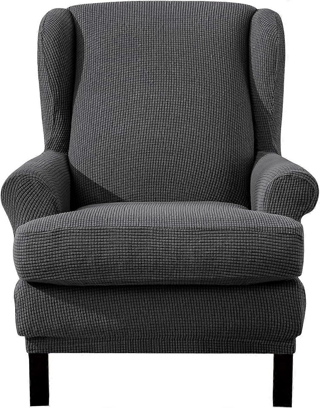 Stretch Armchair Sofa Cover Elastic Relax Fit Protector - Dark Gray