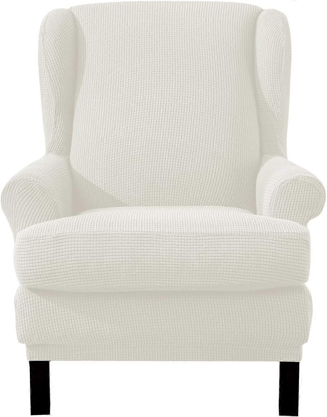 Stretch Armchair Sofa Cover Elastic Relax Fit Protector - White
