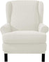 Stretch Armchair Sofa Cover Elastic Relax Fit Protector - White