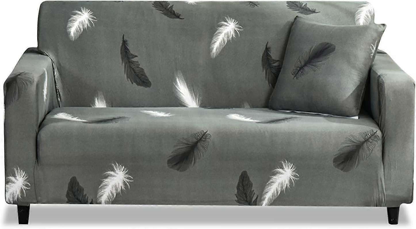 2 Seater Jacquard Elastic Sofa Cover Anti-Slip Stretch Slipcover