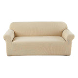 2 Seater Sofa Cushion Cover Sofa Towel Cloth Sofa Slipcover - Beige