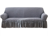 Stretch Sofa Cover for 2 Seats - Grey Slipcover