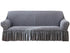 Stretch Sofa Cover for 2 Seats - Grey Slipcover