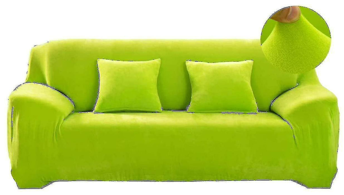 Stretch Velvet Sofa Cover 2 Seater Thick Slipcover 145-185cm