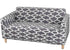 2 Seater Printed Stretch Sofa Cover Furniture Protector - Grey 145-185cm
