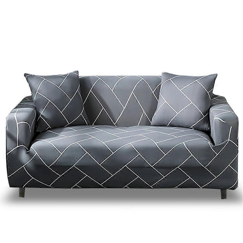 Stretch Sofa Cover 2 Seater with Armrests 110-160cm