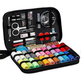 98pcs Sewing Kit - Multi-Color Threads, Needles, Scissors, Tape & Splitter