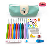 Crochet Hooks Kit - Ergonomic Knitting Needle Set for Beginners & DIY Crafts