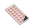 Ice Mold Portable Easy Clean Silicone Anti-slip Heart-shaped 21 Grids Ice Cube Mould for Home-Pink