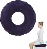 Inflatable Ring Cushion - Orthopedic Seat Pad for Coccyx & Hemorrhoid Pain Relief