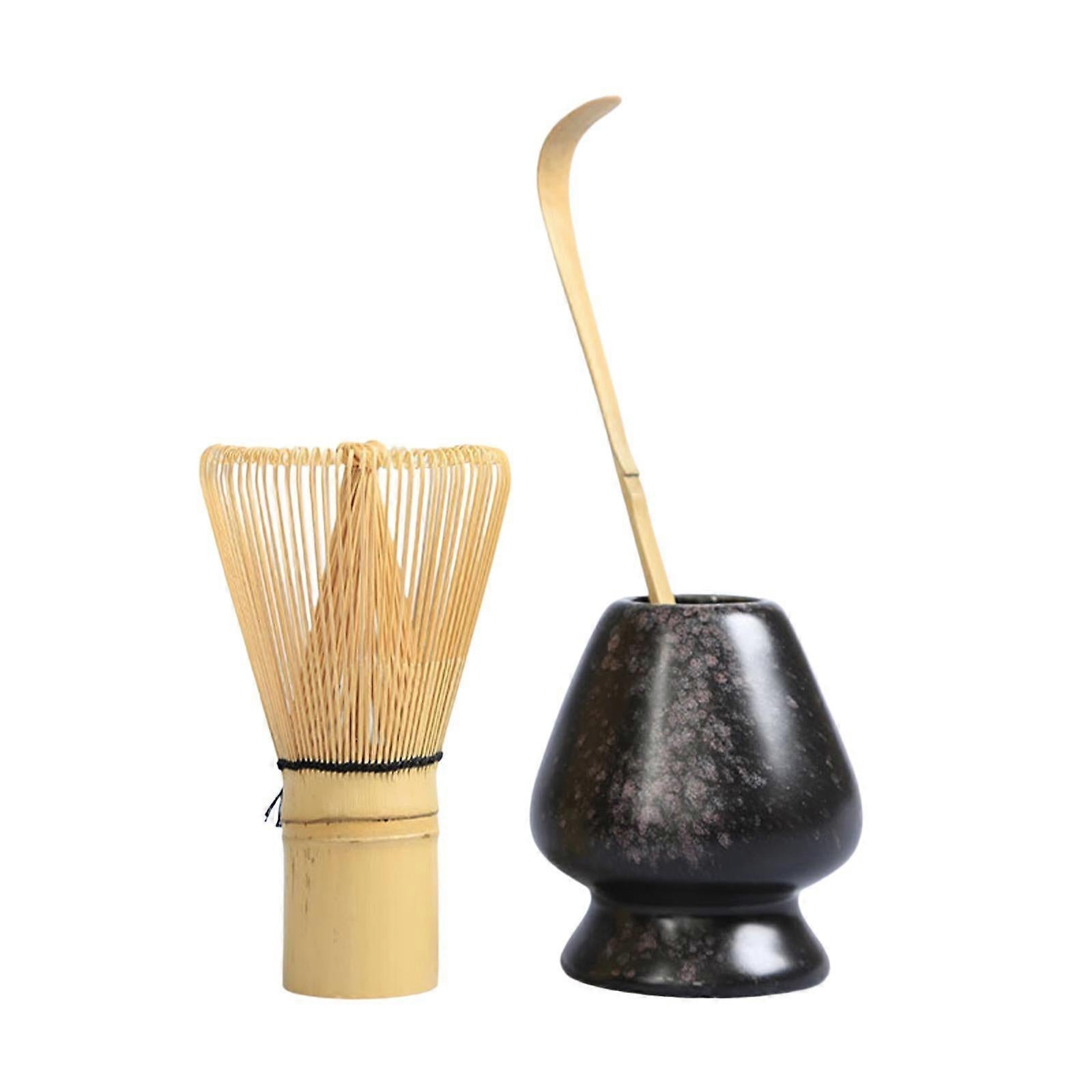 Matcha Whisk Ceremony Set (3pcs) - Whisk, Scoop, Tea Spoon & Bowl