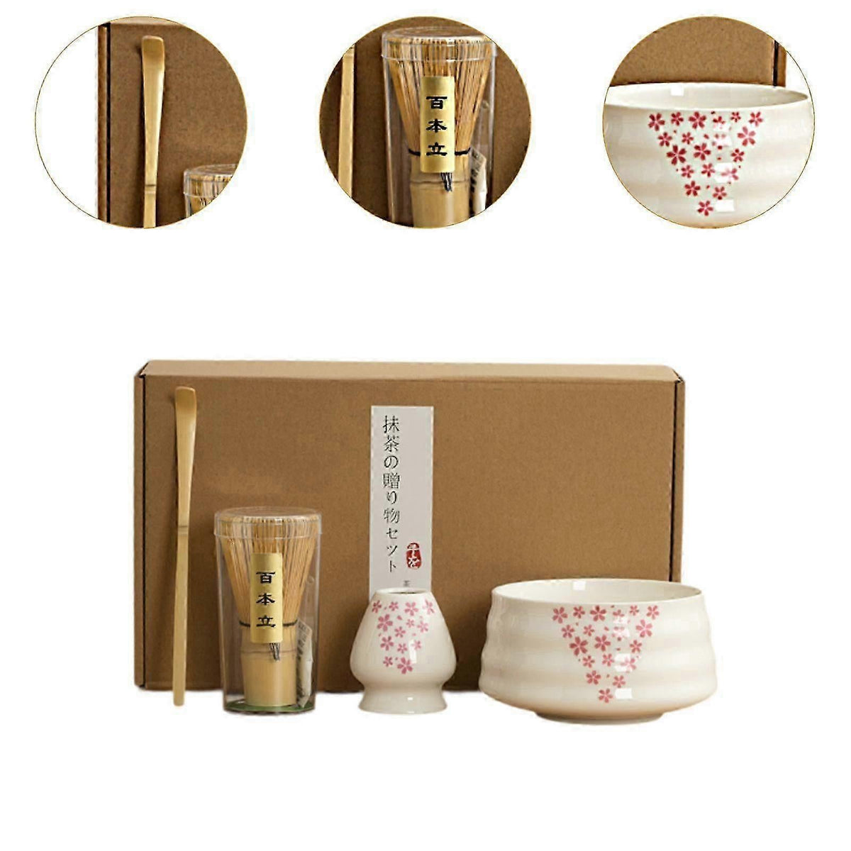 Matcha Tea Ceremony Kit - Whisk, Stand, Tools for Tea Lovers and Matcha Making