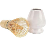 Matcha Whisk Set - Bamboo Whisk and Holder for Traditional Matcha Tea Making