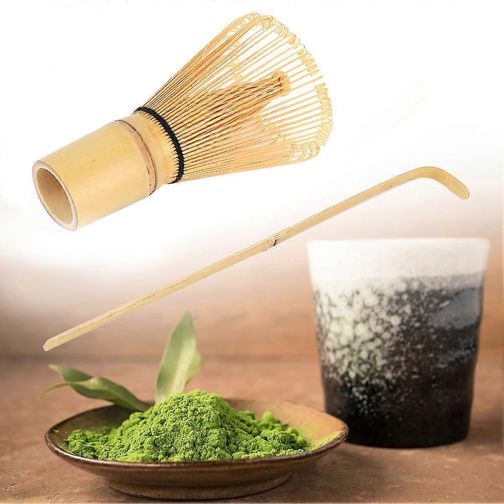 Bamboo Matcha Making Set - Whisk, Hooked Bamboo Scoop, Chashaku for Matcha Tea