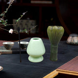 3pcs Matcha Whisk Set - Traditional Spoon, Tea Bowl, Matcha Accessories