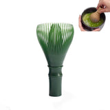 Silicone Matcha Whisk - Green Resin Chasen Brush for Matcha Tea Ceremony, 10cm